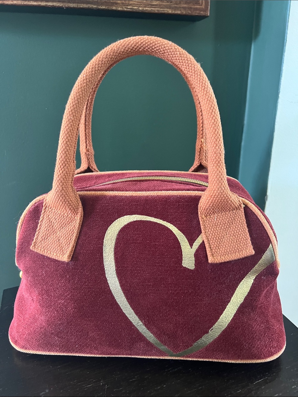 Victoria’s Secret Corduroy Heart-Print Make-up Bag